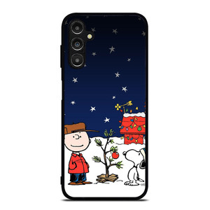 SNOOPY AND CHARLIE BROWN SNOW THE PEANUTS Samsung Galaxy A14 Case SNOOPY AND CHARLIE BROWN SNOW THE PEANUTS Samsung Galaxy A14 Case