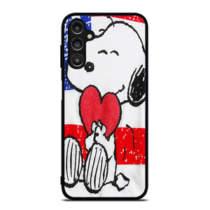 SNOOPY HEARTS AMERICA GIRLS PEANUTS Samsung Galaxy A14 Case