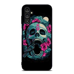 SUGAR SKULL FLOWERS TATTOO Samsung Galaxy A14 Case SUGAR SKULL FLOWERS TATTOO Samsung Galaxy A14 Case
