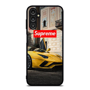 SUPREME YELLOW LAMBORGINI Samsung Galaxy A14 Case SUPREME YELLOW LAMBORGINI Samsung Galaxy A14 Case