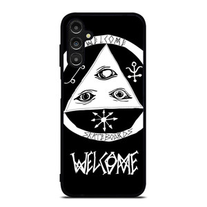 WELCOME SKATEBOARDS LOGO BLACK Samsung Galaxy A14 Case