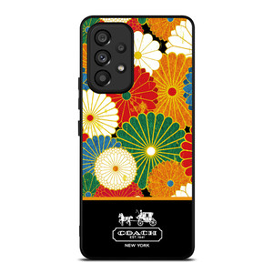 COACH NEW YORK COLORFUL FLORAL LOGO Samsung Galaxy A53 Case