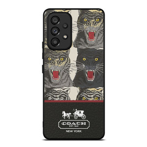 COACH NEW YORK TIGER FACE PATTERN Samsung Galaxy A53 Case