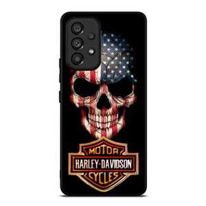HARLEY DAVIDSON SKULL FLAG Samsung Galaxy A53 Case