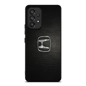HONDA CHROME LOGO LEATHER Samsung Galaxy A53 Case