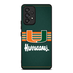 MIAMI HURRICANES LOGO Samsung Galaxy A53 Case MIAMI HURRICANES LOGO Samsung Galaxy A53 Case