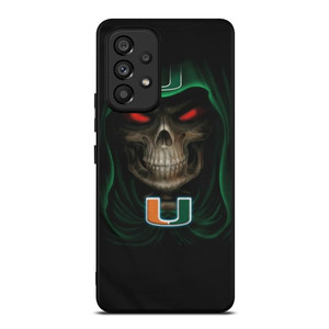 MIAMI HURRICANES SKULL Samsung Galaxy A53 Case