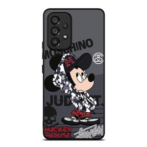 MICKEY MOUSE CAMO X MOSCHINO X STUSSY Samsung Galaxy A53 Case