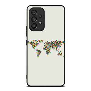 MINIMALISTIC WORLD MAP Samsung Galaxy A53 Case
