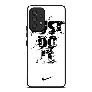 NIKE LOGO JUST DO IT GLITCH BLACK Samsung Galaxy A53 Case