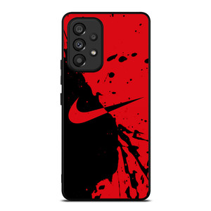 NIKE SWOOSH LOGO RED BLACK Samsung Galaxy A53 Case