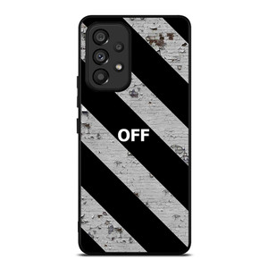OFF WHITE LOGO STRIPE Samsung Galaxy A53 Case