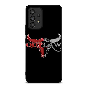 OUTLAW LOGO RED SILVER METAL Samsung Galaxy A53 Case
