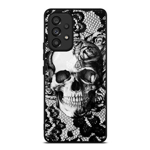 SKULL ON BLACK LACE Samsung Galaxy A53 Case