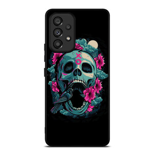 SKULL ROSE VIOLET ARTWORK Samsung Galaxy A53 Case