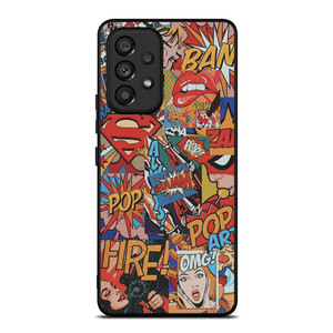 SUPERMAN POP ART COMIC Samsung Galaxy A53 Case SUPERMAN POP ART COMIC Samsung Galaxy A53 Case
