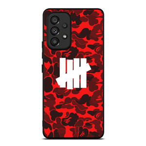 UNDEFEATED BAPE CAMO RED Samsung Galaxy A53 Case UNDEFEATED BAPE CAMO RED Samsung Galaxy A53 Case