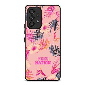 VICTORIA SECRET PINK NATION FLORAL BG Samsung Galaxy A53 Case