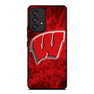WISCONSIN BADGER LOGO Samsung Galaxy A53 Case WISCONSIN BADGER LOGO Samsung Galaxy A53 Case