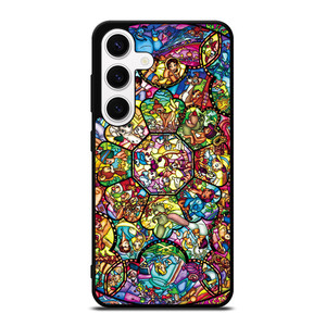 ALL DISNEY CHARACTERS GLASS ART Samsung Galaxy S24 Case ALL DISNEY CHARACTERS GLASS ART Samsung Galaxy S24 Case