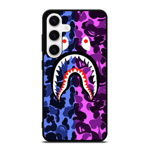 BAPE SHARK LOGO BLUE VIOLET Samsung Galaxy S24 Case BAPE SHARK LOGO BLUE VIOLET Samsung Galaxy S24 Case