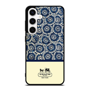 COACH NEW YORK BLUE FLORAL BATIK Samsung Galaxy S24 Case COACH NEW YORK BLUE FLORAL BATIK Samsung Galaxy S24 Case