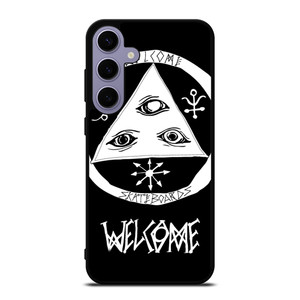 WELCOME SKATEBOARDS LOGO BLACK Samsung Galaxy S24 Case