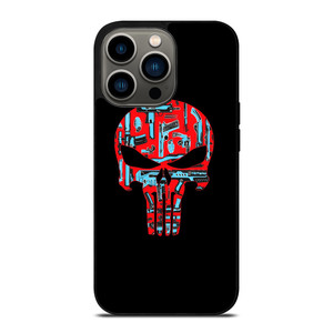 THE PUNISHER SKULL RED BLUE ARTWORK iPhone 13 Pro Case THE PUNISHER SKULL RED BLUE ARTWORK iPhone 13 Pro Case
