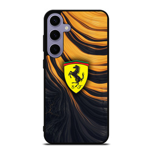 FERRARI LOGO YELLOW LIQUID Samsung Galaxy S24 Plus Case FERRARI LOGO YELLOW LIQUID Samsung Galaxy S24 Plus Case