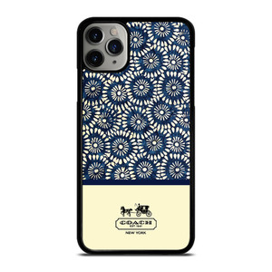 COACH NEW YORK BLUE FLORAL BATIK iPhone 11 Pro Max Case COACH NEW YORK BLUE FLORAL BATIK iPhone 11 Pro Max Case