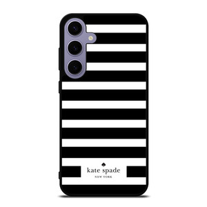 KATE SPADE NEW YORK BLACK WHITE STRIPES Samsung Galaxy S24 Plus Case