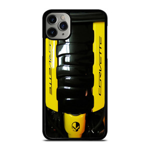 CORVETTE ENGINE YELLOW iPhone 11 Pro Max Case CORVETTE ENGINE YELLOW iPhone 11 Pro Max Case