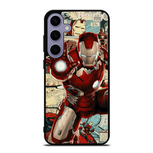 MARVEL IRONMAN COLLAGE COMIC Samsung Galaxy S24 Plus Case MARVEL IRONMAN COLLAGE COMIC Samsung Galaxy S24 Plus Case