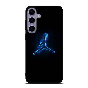 NIKE AIR JORDAN LOGO BLUE LIGHT Samsung Galaxy S24 Plus Case
