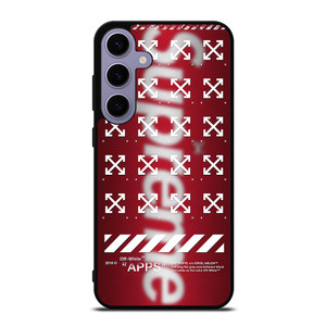 OFF WHITE X SUPREME LOGO BLUR Samsung Galaxy S24 Plus Case OFF WHITE X SUPREME LOGO BLUR Samsung Galaxy S24 Plus Case