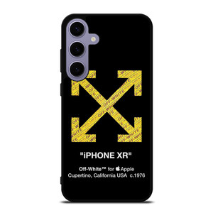 OFF WHITE YELLOW LOGO X APPLE Samsung Galaxy S24 Plus Case
