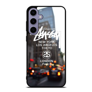 STUSSY NEW YORK LA TOKYO LONDON PARIS Samsung Galaxy S24 Plus Case