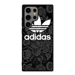 ADIDAS LOGO BLACK FLORAL Samsung Galaxy S24 Ultra Case