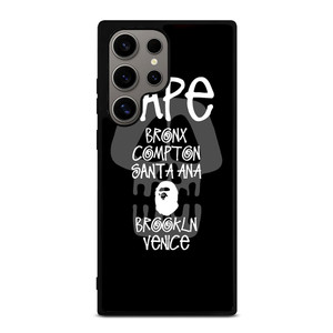 BAPE BLACK SKULL STUSSY Samsung Galaxy S24 Ultra Case