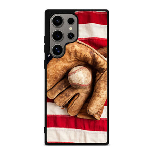 BASEBALL GLOVE AMERICAN FLAG Samsung Galaxy S24 Ultra Case