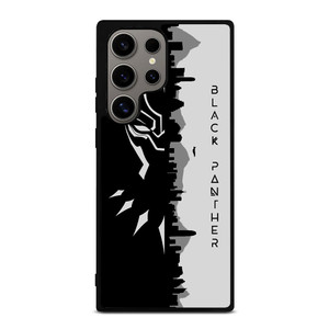 BLACK PANTHER BLACK WHITE FAN ART Samsung Galaxy S24 Ultra Case