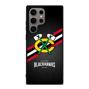 CHICAGO BLACKHAWKS FOOTBALL LOGO 1926 Samsung Galaxy S24 Ultra Case CHICAGO BLACKHAWKS FOOTBALL LOGO 1926 Samsung Galaxy S24 Ultra Case
