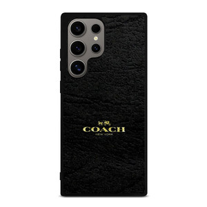 COACH LOGO TEXTURE BLACK Samsung Galaxy S24 Ultra Case