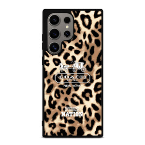 COACH NEW YORK PINK NATION LEPOARD Samsung Galaxy S24 Ultra Case