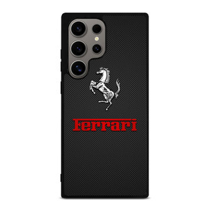 FERRARI LOGO RED CARBON Samsung Galaxy S24 Ultra Case