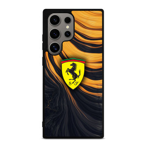 FERRARI LOGO YELLOW LIQUID Samsung Galaxy S24 Ultra Case