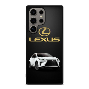 LEXUS WHITE CAR GOLD LOGO Samsung Galaxy S24 Ultra Case