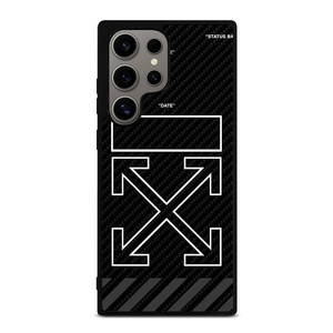OFF WHITE BLACK CARBON Samsung Galaxy S24 Ultra Case OFF WHITE BLACK CARBON Samsung Galaxy S24 Ultra Case