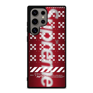 OFF WHITE X SUPREME LOGO BLUR Samsung Galaxy S24 Ultra Case