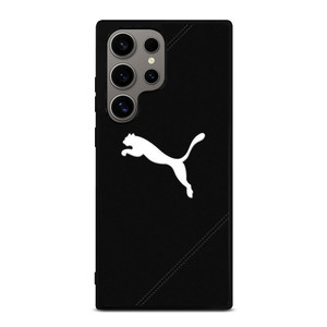 PUMA LOGO BLACK LEATHER Samsung Galaxy S24 Ultra Case